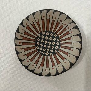 Vintage Sara Corona Signed Native American Mini Pottery Bowl